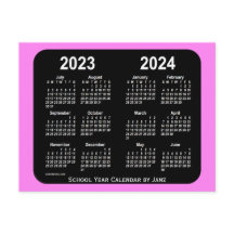 2023-2024 Violet Neon Mini School Agenda van Janz