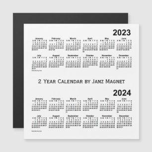 2023-2024 Witte kalender van 2 jaar door Janz Magn