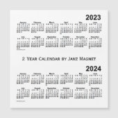 2023-2024 Witte kalender van 2 jaar door Janz Magn (Voorkant)