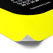 2023-2024 Yellow Neon School Agenda van Janz Poster (Hoek)