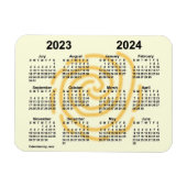 2023-2024 Zonnedagen Schoolkalender van Janz 4x3 Magneet (Horizontaal)