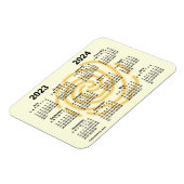 2023-2024 Zonnedagen Schoolkalender van Janz 4x3 Magneet (Linkerzijde)