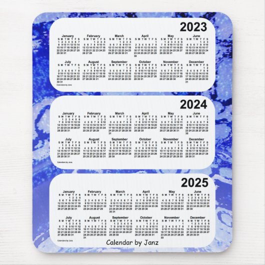 2023-2025 Blue Galaxy 3 Year Agenda van Janz Muismat (Voorkant)