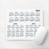 2023-2025 White 3 Year Agenda van de Muismat Janz (Met muis)