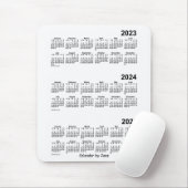 2023-2025 White 3 Year Agenda van Janz Muismat (Met muis)