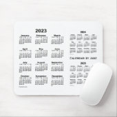 2023-2025 White 3 Year Agenda van Janz Muismat (Met muis)