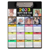 2023-2026 Aangepaste kalenderreeks 6 Foto modern Klembord (Voorkant)