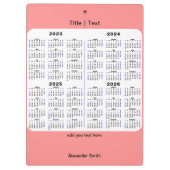 2023-2026 Aangepaste tijdreeks Foto modern Klembord (Achterkant)