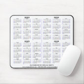 2023 - 2026 Kalender minimalistisch 4 jaar Aangepa Muismat (Met muis)
