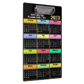 2023-2026 Kalender Modern Minimalist Colorful Klembord (Rechts)