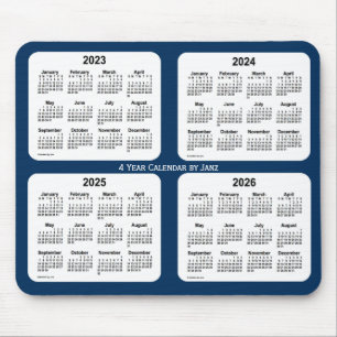 2023-2026 Politiedoos Blauw 4-jaaragenda van Janz Muismat