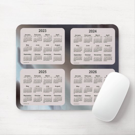 2023-2026 Schaduwen 4 jaar agenda van Janz Muismat (Met muis)