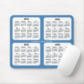 2023-2026 Steel Blue 4 Year Agenda van Janz Muismat (Met muis)