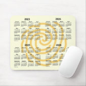 2023-2026 Zondag 4 jaar vergaderrooster van Janz Muismat (Met muis)