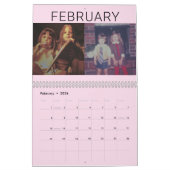 2023 - 24 Foto - Moderne familie - Blush roze Kalender (Feb 2026)