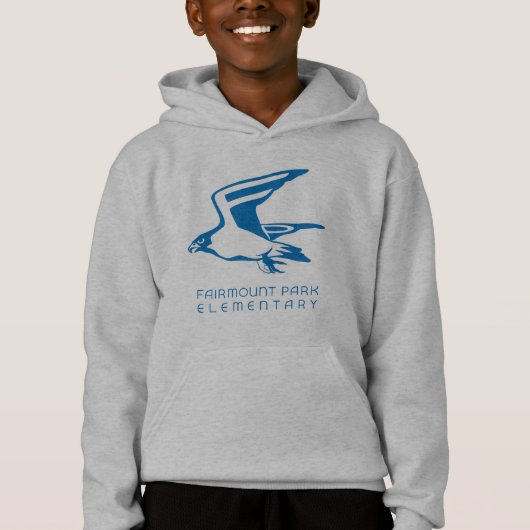 2023-24 Grijze Jongens Hoodie (Voorkant)