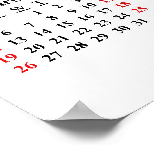 2023 Aangepast Creëer Uw eigen kalender-Poster Poster (Hoek)