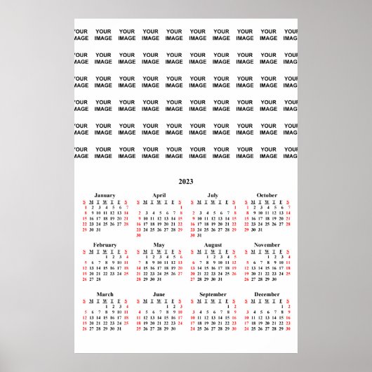 2023 Aangepast Creëer Uw eigen kalender-Poster Poster (Voorkant)