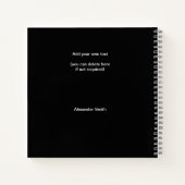 2023 Aangepast kalender 10-serie Foto's van modern Notitieboek (Achterkant)