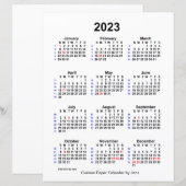 2023 Aangepaste feestdag 52 weken agenda van Janz (Voorkant / Achterkant)