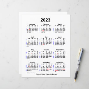 2023 Aangepaste feestdag 52 weken agenda van Janz