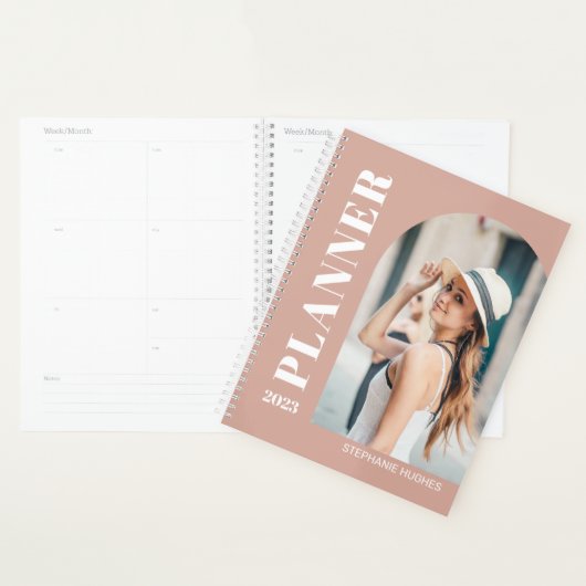 2023 Aangepaste foto Blush Pink Planner (Display)