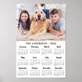 2023 Aangepaste foto Nieuwjaar 12 maanden kalender Poster (Voorkant)