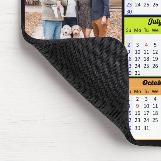 2023 Aangepaste kalenderreeks 2 Foto modern Muismat (Hoek)