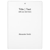 2023 Aangepaste kalenderreeks 4 Foto modern Klembord (Achterkant)