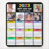 2023 Aangepaste kalenderreeks 6 Foto modern Muismat (Voorkant)