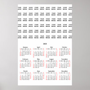 2023 Aangepaste Maak Je Eigen Kalender Poster