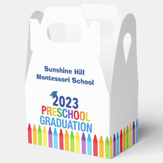 2023 Aangepaste Pre-school Afstuderen Pre-K School Bedankdoosjes (Geopend)