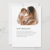 2023 Aankondiging van het moderne Tassel Foto Afst (Achterkant)