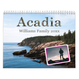2023 Acadia National Park Family Photo Calendar Kalender