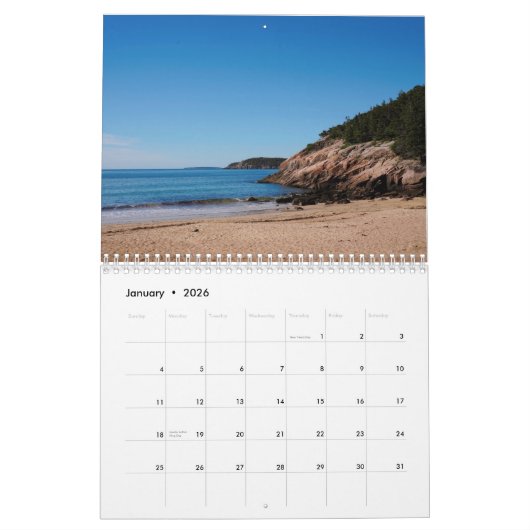 2023 Acadia National Park Family Photo Calendar Kalender (Jan 2026)