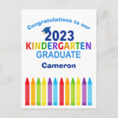 2023 Afgestudeerde kleuterschool Op maat gemaakte Briefkaart (Voorkant)