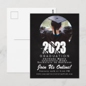 2023 Afstudeerfoto op krijtbord Briefkaart (Voorkant / Achterkant)