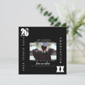 2023 Afstudeerlettertype Vet Foto Preschool  (Staand voorkant)
