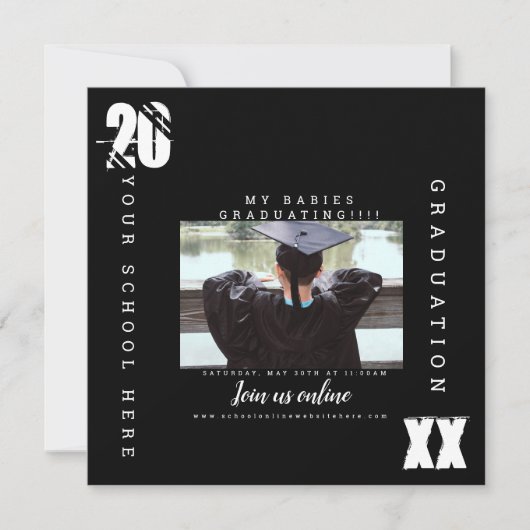 2023 Afstudeerlettertype Vet Foto Preschool  (Voorkant)