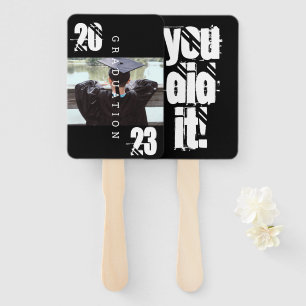 2023 Afstudeertypografie Bold Foto Feest Handwaaier