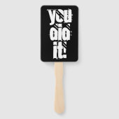 2023 Afstudeertypografie Bold Foto Feest Handwaaier (Achterkant)