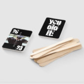 2023 Afstudeertypografie Bold Foto Feest Handwaaier (Niet-gemonteerd)