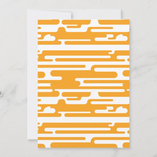 2023 Afstuderen Foto 70s Retro Oranje aankondiging (Achterkant)