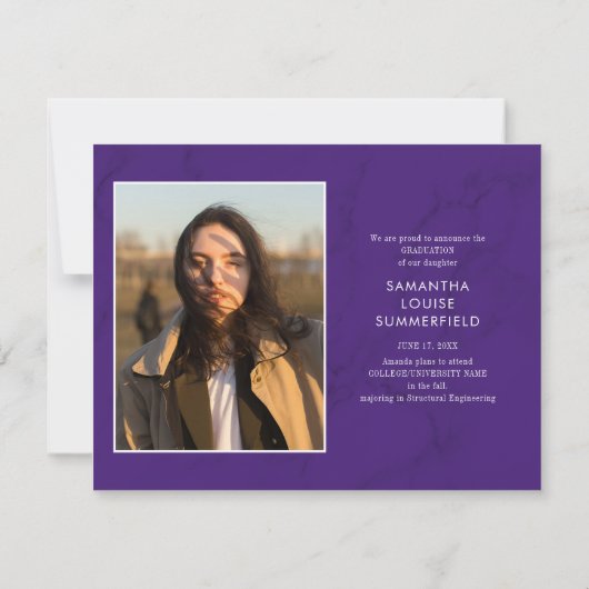 2023 Afstuderen Foto Collage Paars Script Afstudee (Achterkant)