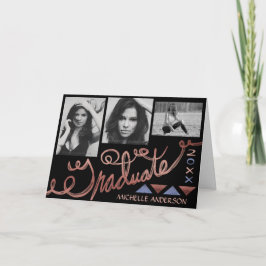 2023 Afstuderen Foto Collage Roos Gold Typografie Kaart