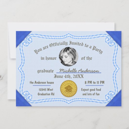 2023 Afstuderen Foto Diploma gradencertificaat Kaart (Voorkant)