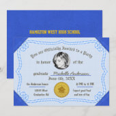 2023 Afstuderen Foto Diploma gradencertificaat Kaart (Voorkant / Achterkant)