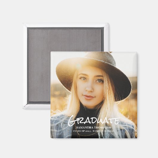 2023 Afstuderen Fotoaankondiging Magnet (Voorkant / Achterkant)