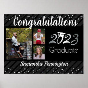 2023 Afstuderen Gefeliciteerd Foto Poster