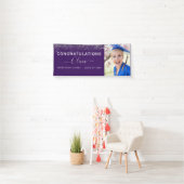 2023 Afstuderen Glitter Paars Silver Spandoek (Insitu)